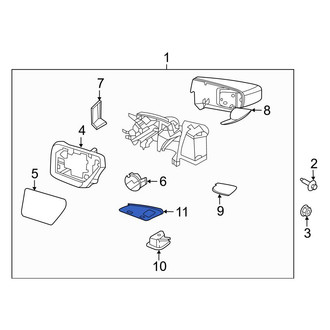 Ford OE - Front Right Inner Door Mirror Cap