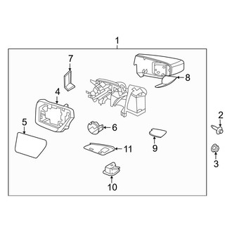 Ford OE - Front Door - Outside Mirrors (Signal, W/O Camera), (King Ranch / Lariat / Limited / Platinum / Police Responder / SSV / Tremor / XL / XLT)