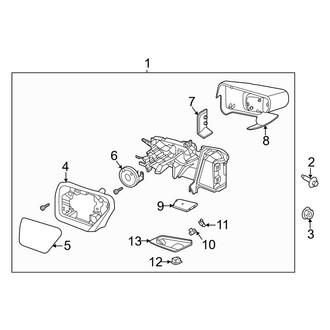 Ford OE - Front Door - Outside Mirrors (Signal, With Camera), (King Ranch / Lariat / Limited / Platinum / Police Responder / SSV / Tremor / XL / XLT)