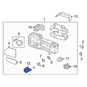 Ford OE - Front Right Lower Door Mirror Cover