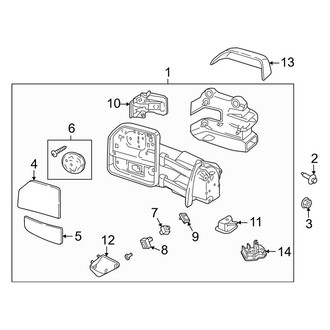 Ford OE - Front Door - Outside Mirrors (Trailer Tow, Dual Mirror, With Camera), (King Ranch / Lariat / Limited / Platinum / Police Responder / SSV / Tremor / XL / XLT)