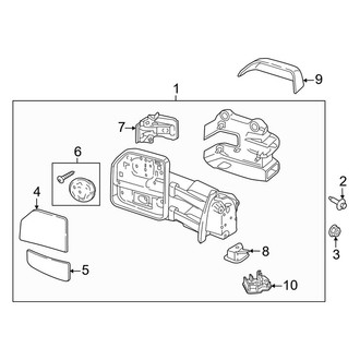 Ford OE - Front Door - Outside Mirrors (Trailer Tow, Dual Mirror, Manual. W/O Camera), (King Ranch / Lariat / Limited / Platinum / Police Responder / SSV / Tremor / XL / XLT)