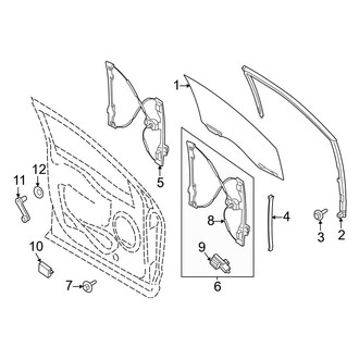 Ford OE - Front Right Window Regulator