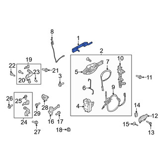 Ford OE - Front Left Outer Exterior Door Handle