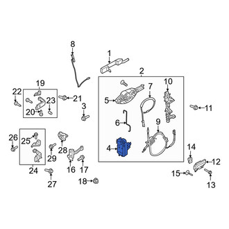 Ford OE - Front Left Door Latch Assembly