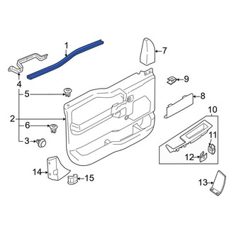Ford OE - Front Door Window Belt Weatherstrip