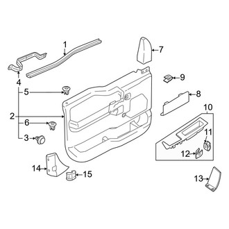 Ford OE - Front Door - Interior Trim (Manual Window)