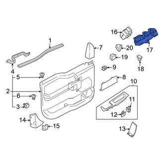 Ford OE - Front Left Door Window Switch