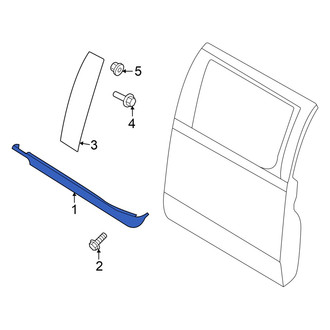 Ford OE - Rear Right Door Belt Molding