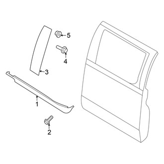 Ford OE - Rear Door - Exterior Trim (SuperCab)