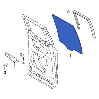 Ford OE - Rear Left Door Glass