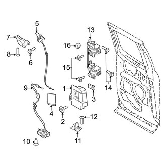 Ford OE - Rear Door - Lock & Hardware (SuperCab)