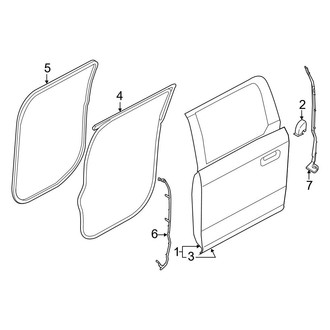 Ford OE - Rear Door - Door & Components