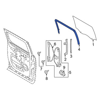 Ford OE - Rear Right Window Channel