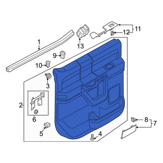 Ford OE - Rear Right Inner Door Interior Trim Panel