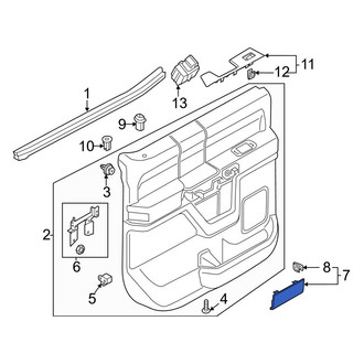 Ford OE - Rear Left Interior Door Handle Trim