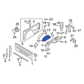 Ford OE - Rear Left Inner Wheel Housing Side Panel