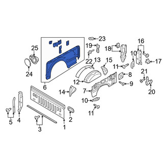 Ford OE - Rear Left Outer Truck Bed Panel