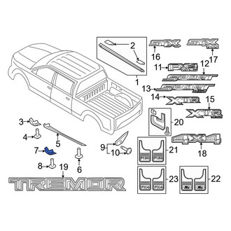 Ford OE - Rear Right Stone Guard