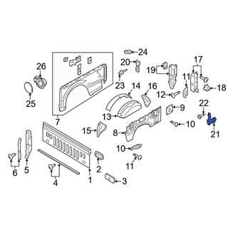 Ford OE - Rear Right Tailgate Hinge