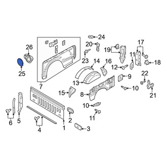 Ford OE - Rear Fuel Filler Door