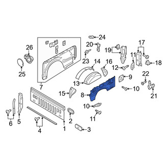 Ford OE - Rear Left Outer Truck Bed Panel