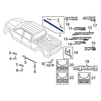 Ford OE - Rear Left Truck Bed Side Rail