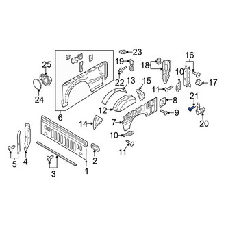 Ford OE - Tailgate Hinge Bolt