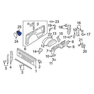 Ford OE - Rear Fuel Filler Housing