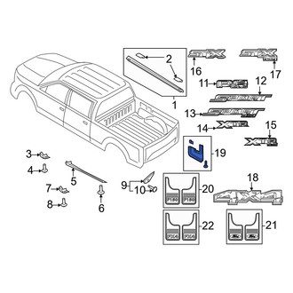 Ford OE - Rear Mud Flap