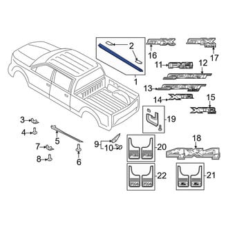 Ford OE - Rear Left Truck Bed Side Rail