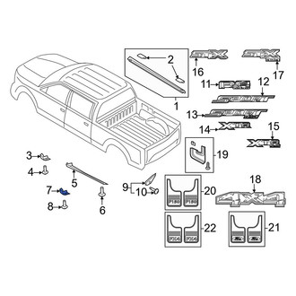 Ford OE - Rear Right Stone Guard