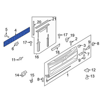 Ford OE - Rear Tailgate Gap Cover