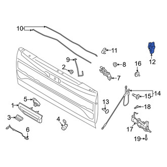 Ford OE - Rear Right Tailgate Latch
