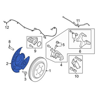 Ford OE - Rear Left Brake Dust Shield