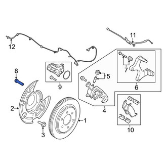 Ford OE - Rear Disc Brake Caliper Anchor Plate Bolt