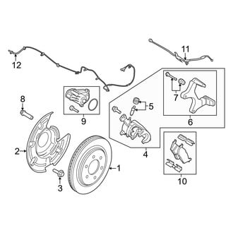 Ford OE - Rear Suspension - Brake Components
