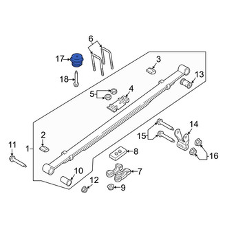 Ford OE - Rear Leaf Spring Bumper