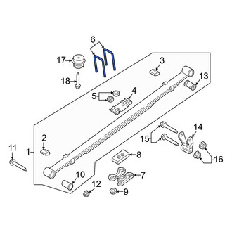 Ford OE - Leaf Spring Axle U-Bolt