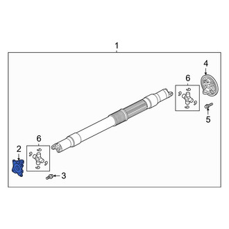 Ford OE - Rear Forward Drive Shaft Flange Yoke