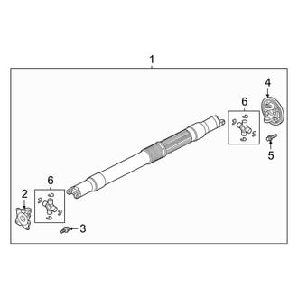 Ford OE - Rear Suspension - Drive Shaft (1-Piece Drive Shaft)