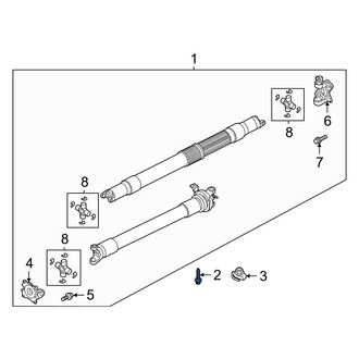 Ford OE - Drive Shaft Nut