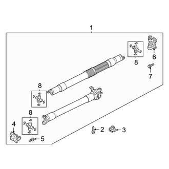 Ford OE - Rear Suspension - Drive Shaft (2-Piece Drive Shaft)