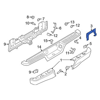 Ford OE - Rear Left Bumper Face Bar Bracket