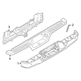 Ford OE - Rear Bumper - Bumper & Components