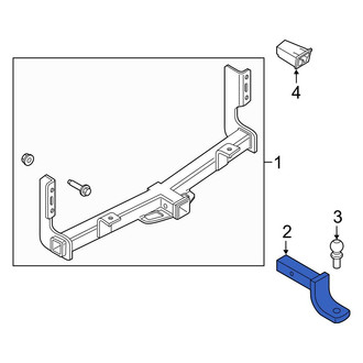 Ford OE - Rear Trailer Hitch Ball Mount
