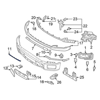 Ford OE - Front Upper Bumper Trim