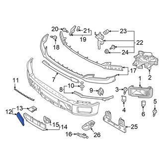 Ford OE - Front Right Lower Bumper Cover Spacer Panel