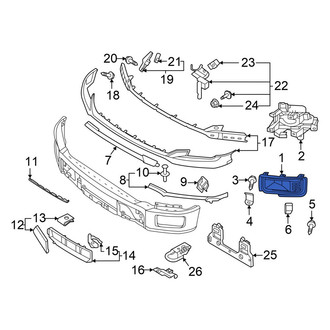 Ford OE - Front Left Upper Bumper Cover Spacer Panel