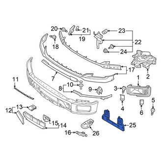 Ford OE - Front License Plate Bracket